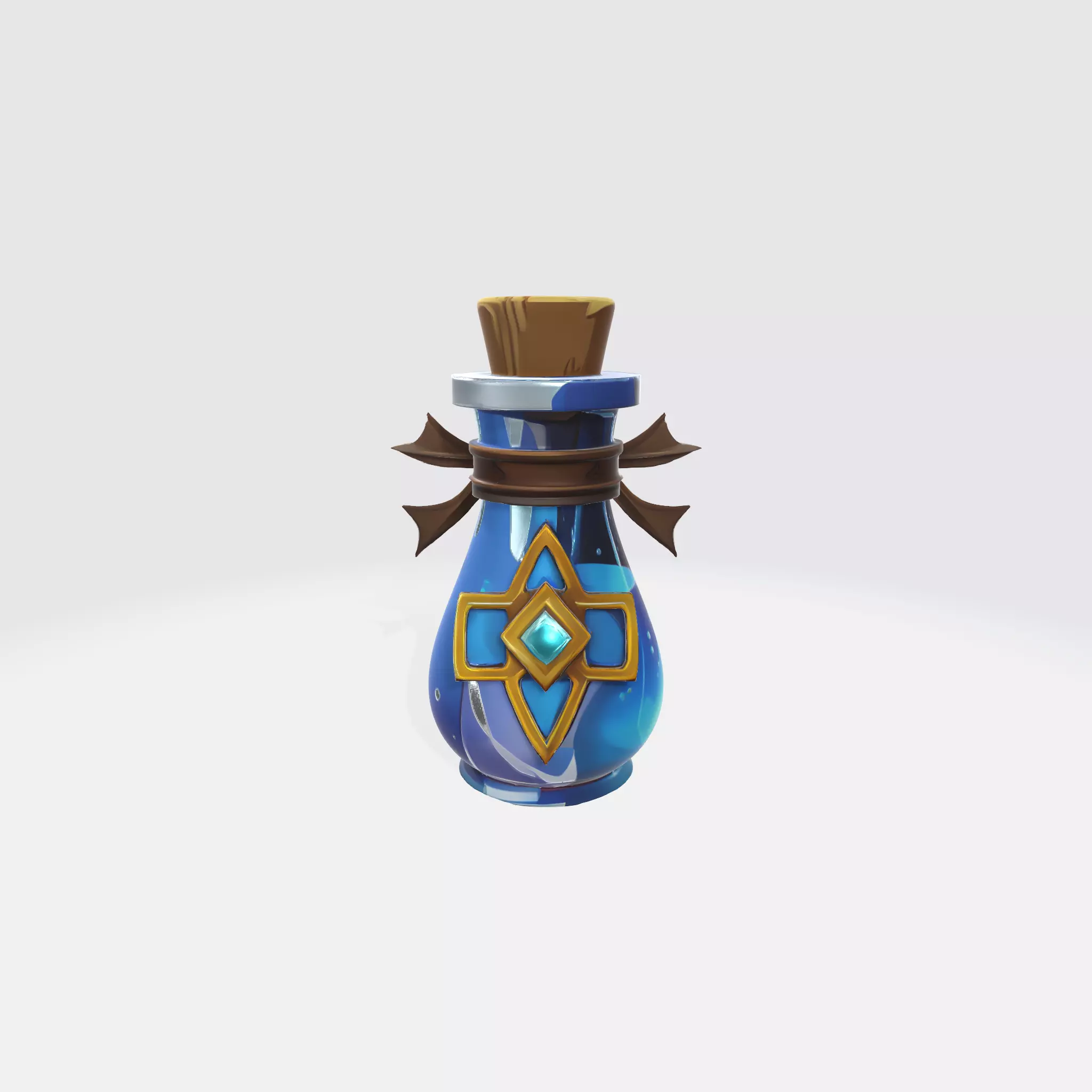 Enchanted Potion Bottle 3D model_0