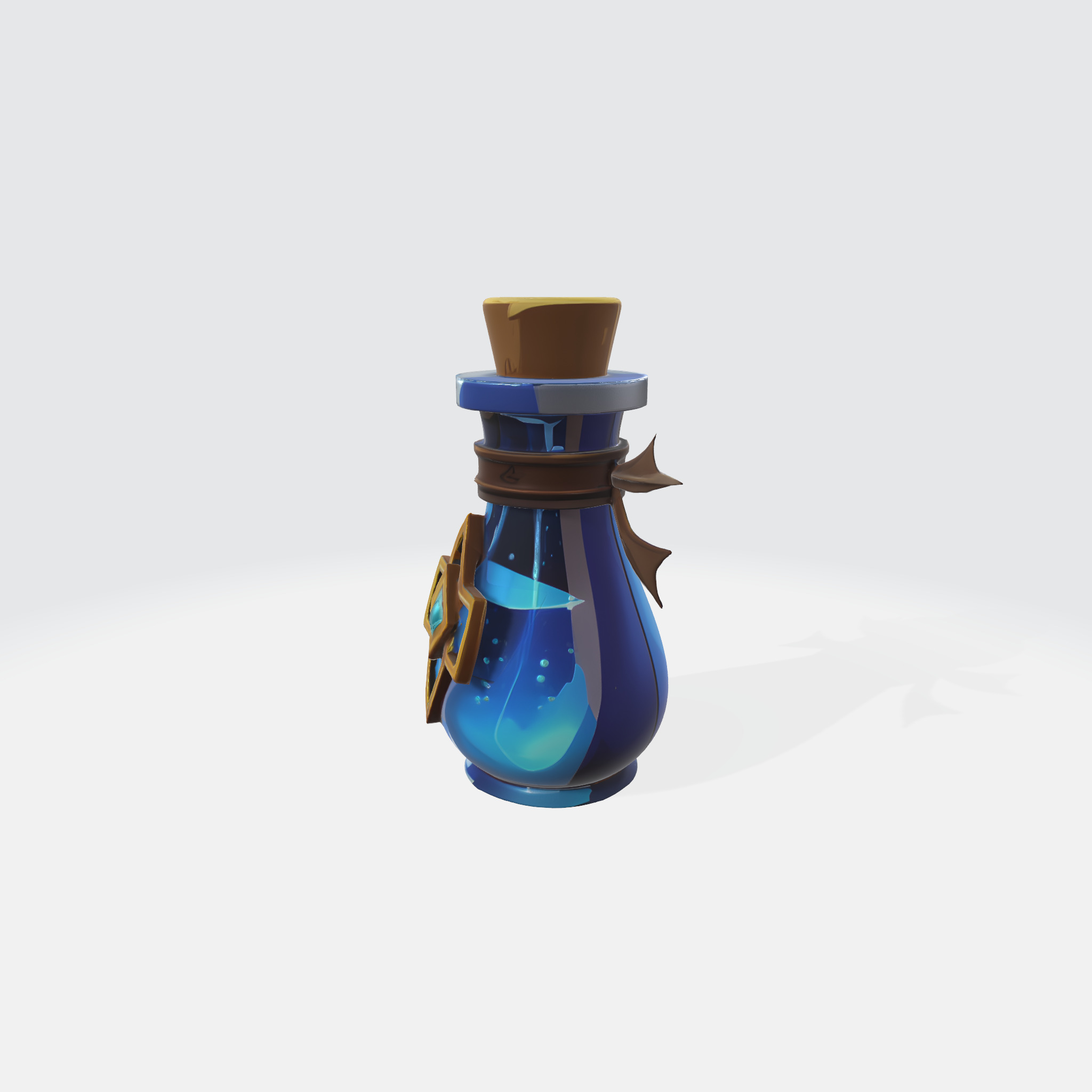 Enchanted Potion Bottle 3D model_1