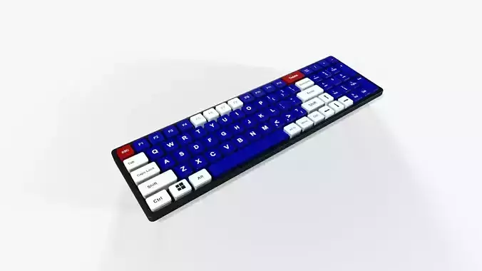 keyboard Low-poly 3D model