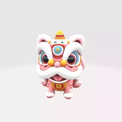 Vibrant and Whimsical Chinese New Year Figurine