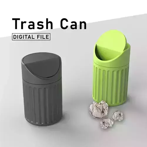  3D Trash Can 3D print model