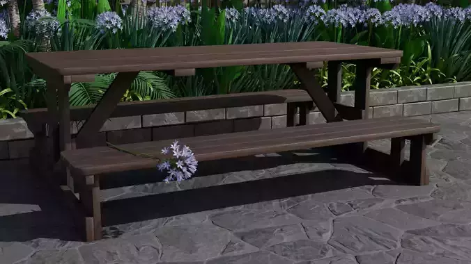 Nr-03 Wooden Park Bench