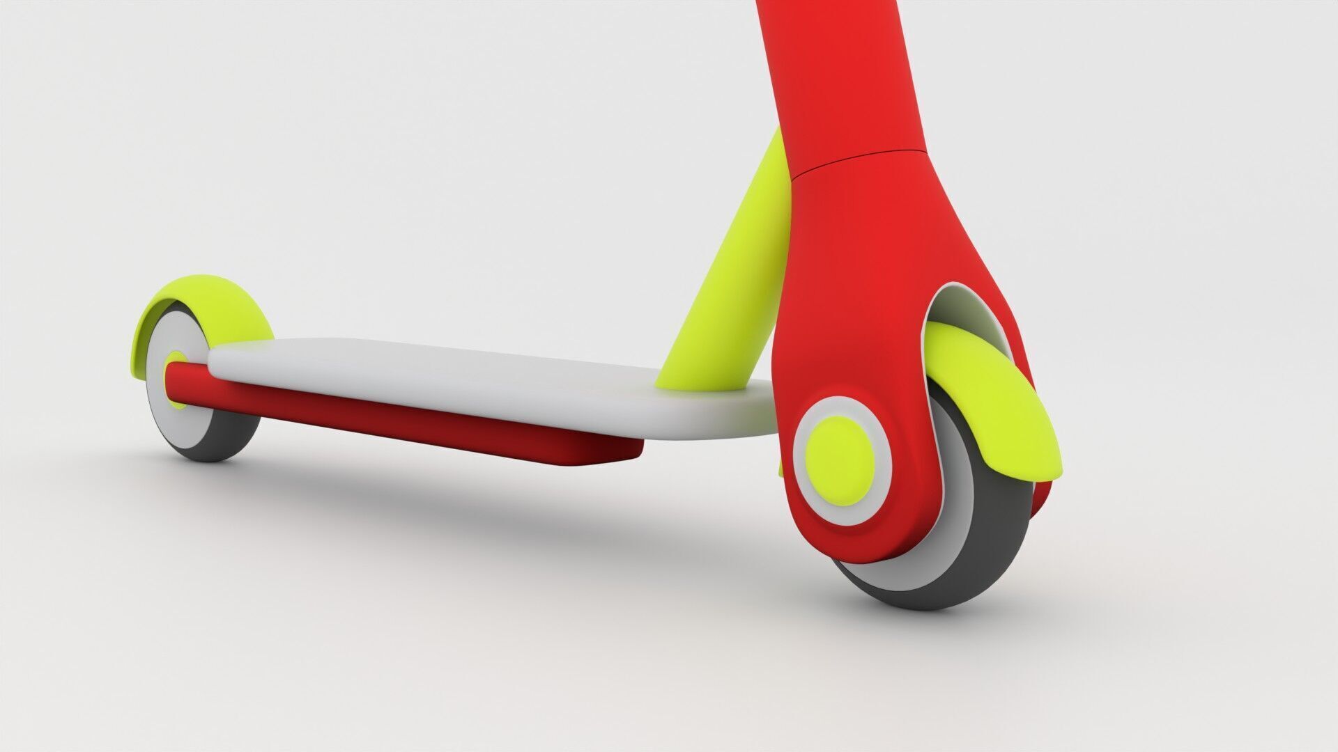 Kids Scooter Cartoon 3D Model Low-poly 3D model_4