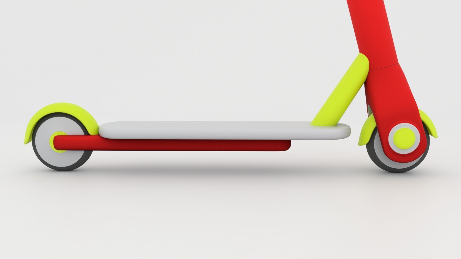 Kids Scooter Cartoon 3D Model Low-poly 3D model_3