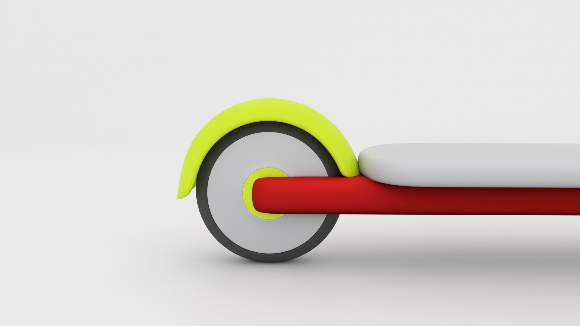 Kids Scooter Cartoon 3D Model Low-poly 3D model_2