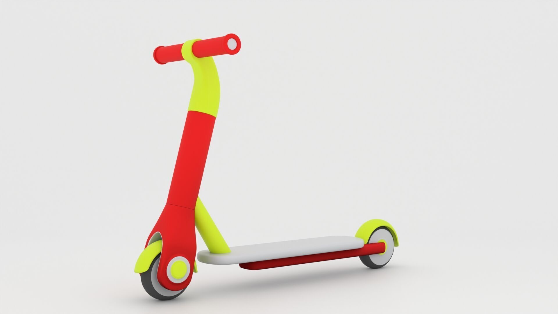 Kids Scooter Cartoon 3D Model Low-poly 3D model_1