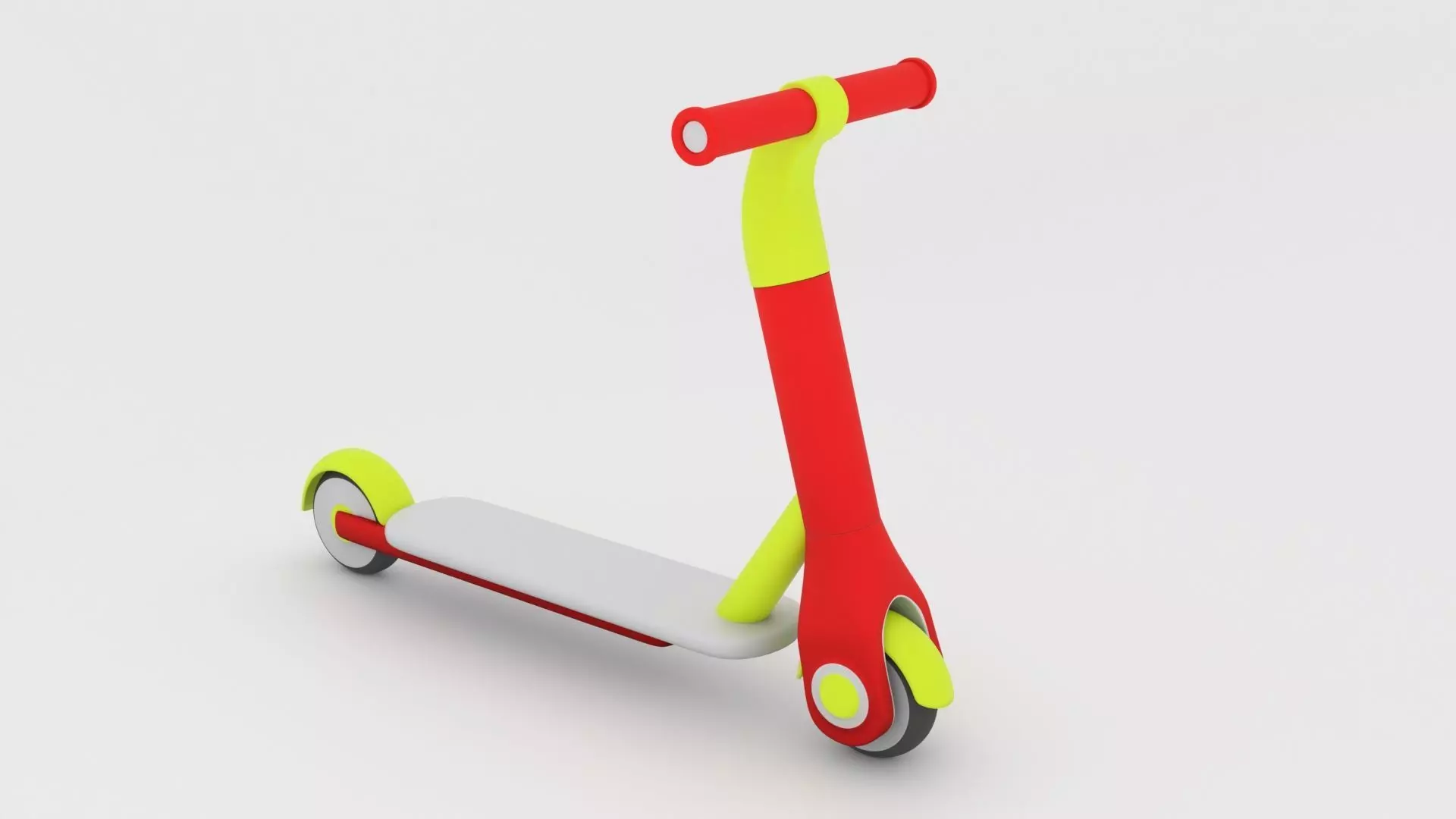 Kids Scooter Cartoon 3D Model Low-poly 3D model_0