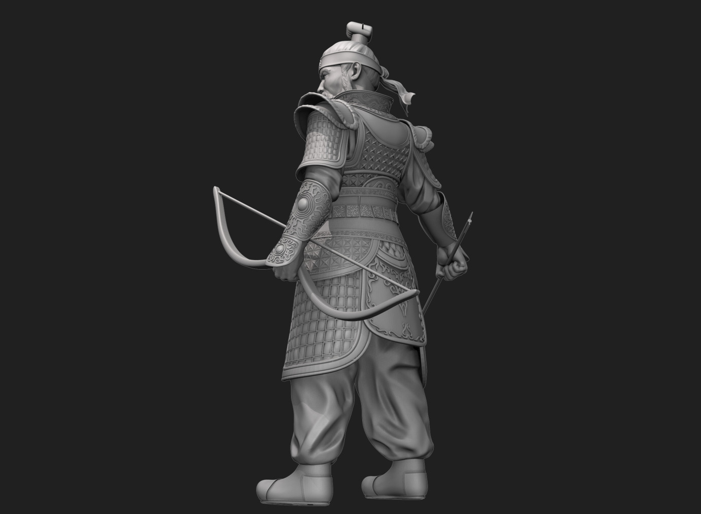Jang Bo go        an ancient Korean sea merchant and general 3D print model_12