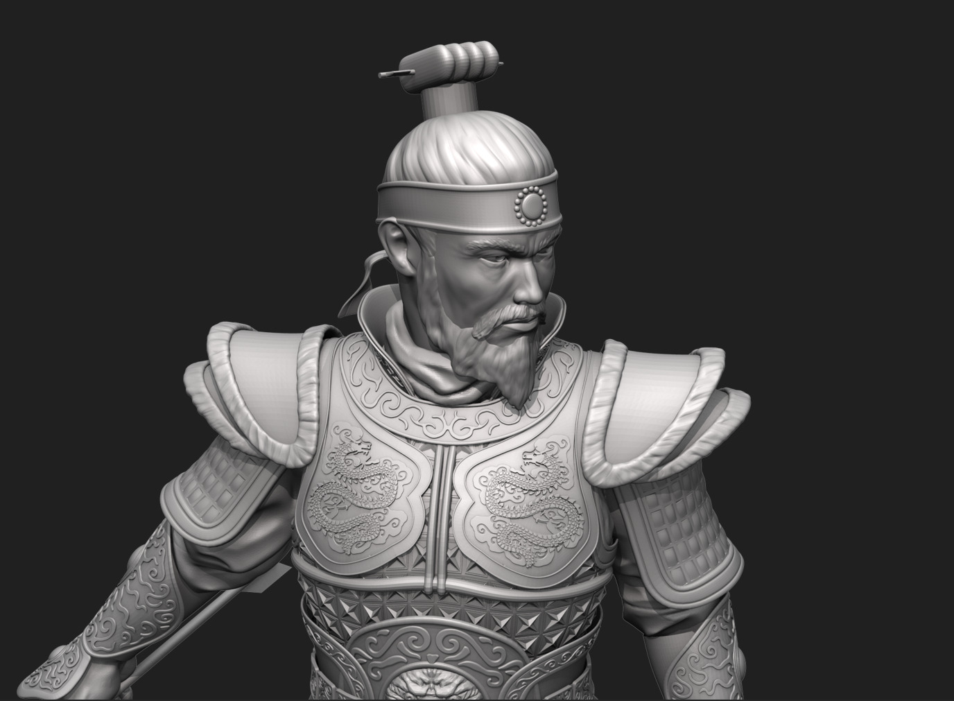Jang Bo go        an ancient Korean sea merchant and general 3D print model_23