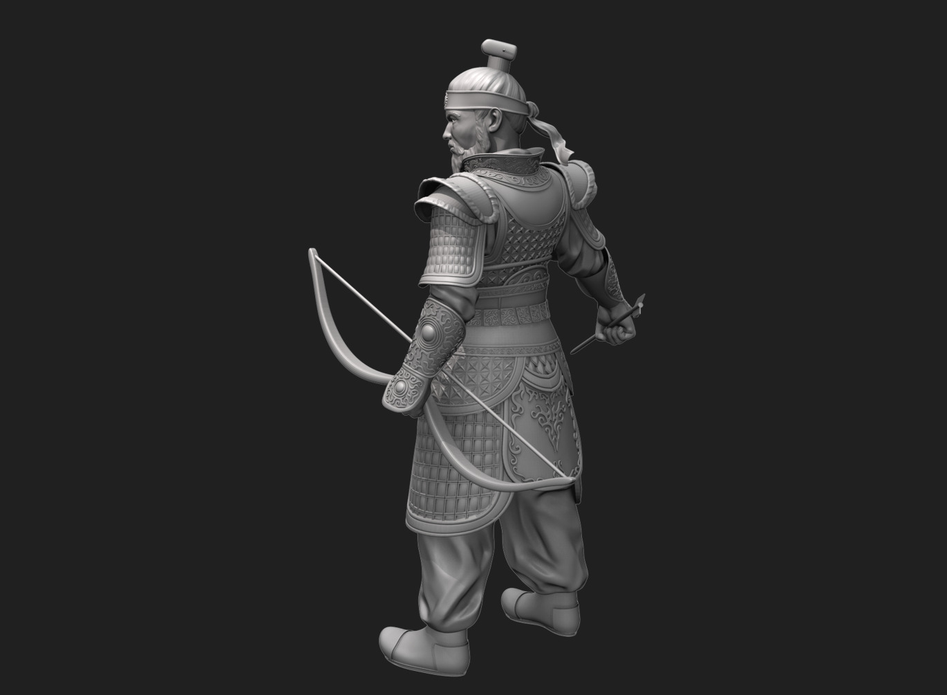 Jang Bo go        an ancient Korean sea merchant and general 3D print model_13