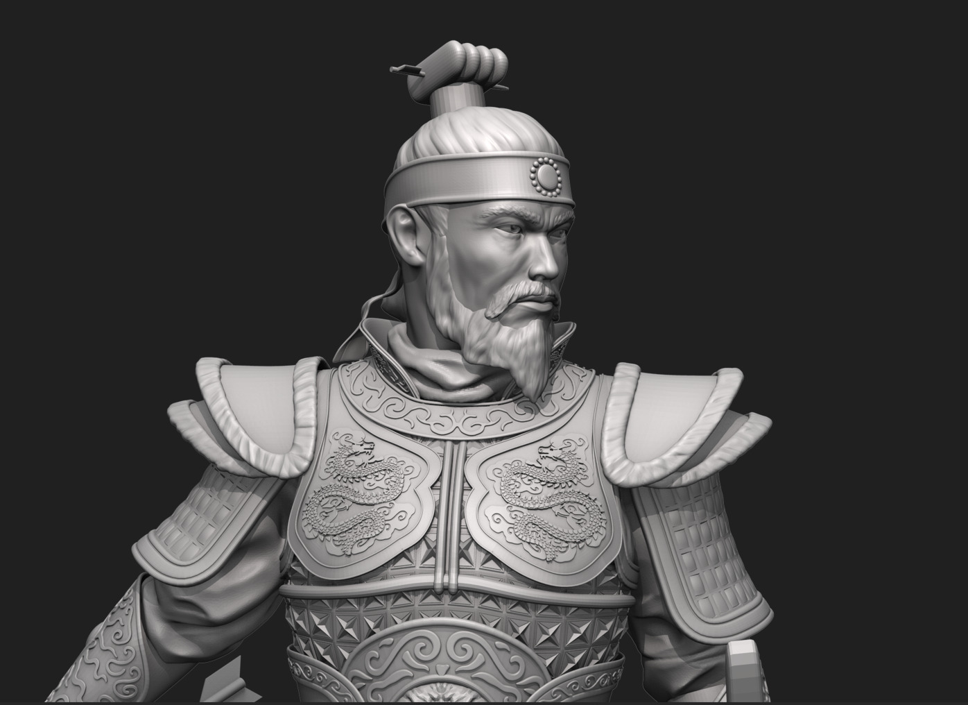 Jang Bo go        an ancient Korean sea merchant and general 3D print model_24
