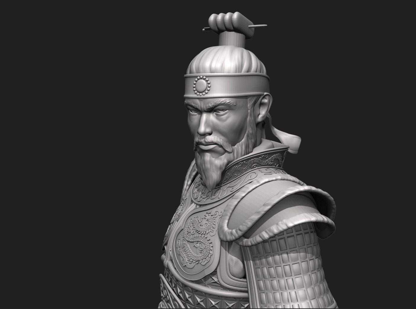 Jang Bo go        an ancient Korean sea merchant and general 3D print model_17