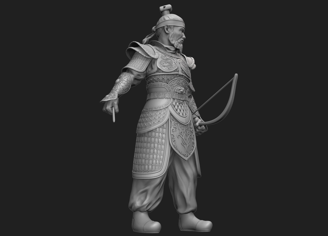 Jang Bo go        an ancient Korean sea merchant and general 3D print model_9