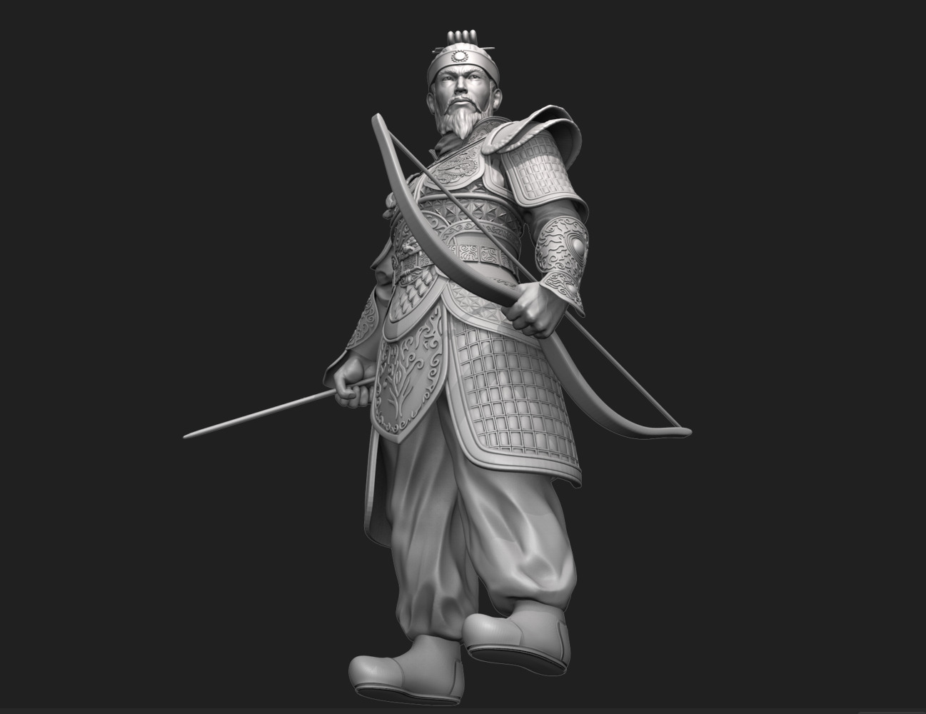 Jang Bo go        an ancient Korean sea merchant and general 3D print model_4