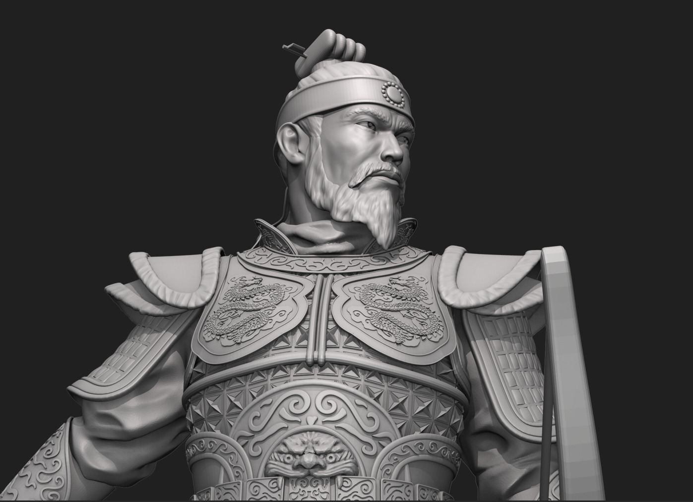 Jang Bo go        an ancient Korean sea merchant and general 3D print model_25