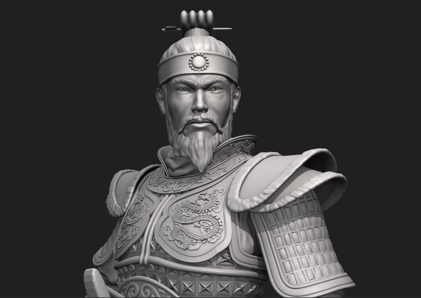 Jang Bo go        an ancient Korean sea merchant and general 3D print model_20