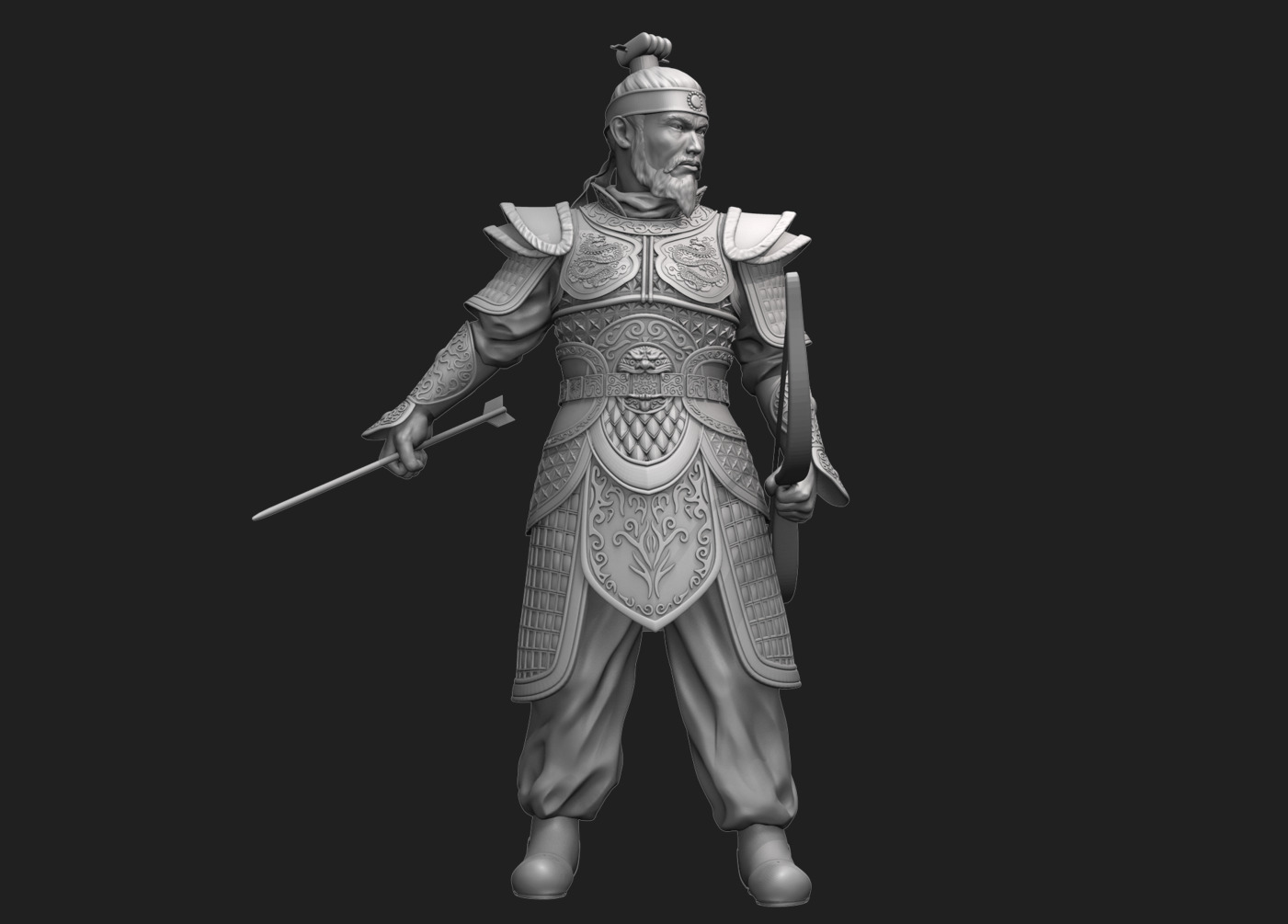 Jang Bo go        an ancient Korean sea merchant and general 3D print model_6