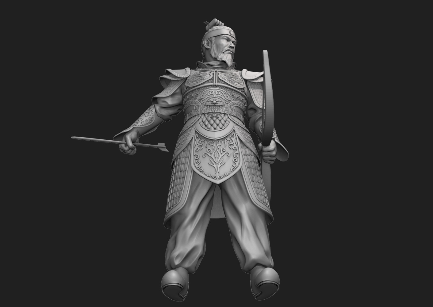 Jang Bo go        an ancient Korean sea merchant and general 3D print model_5