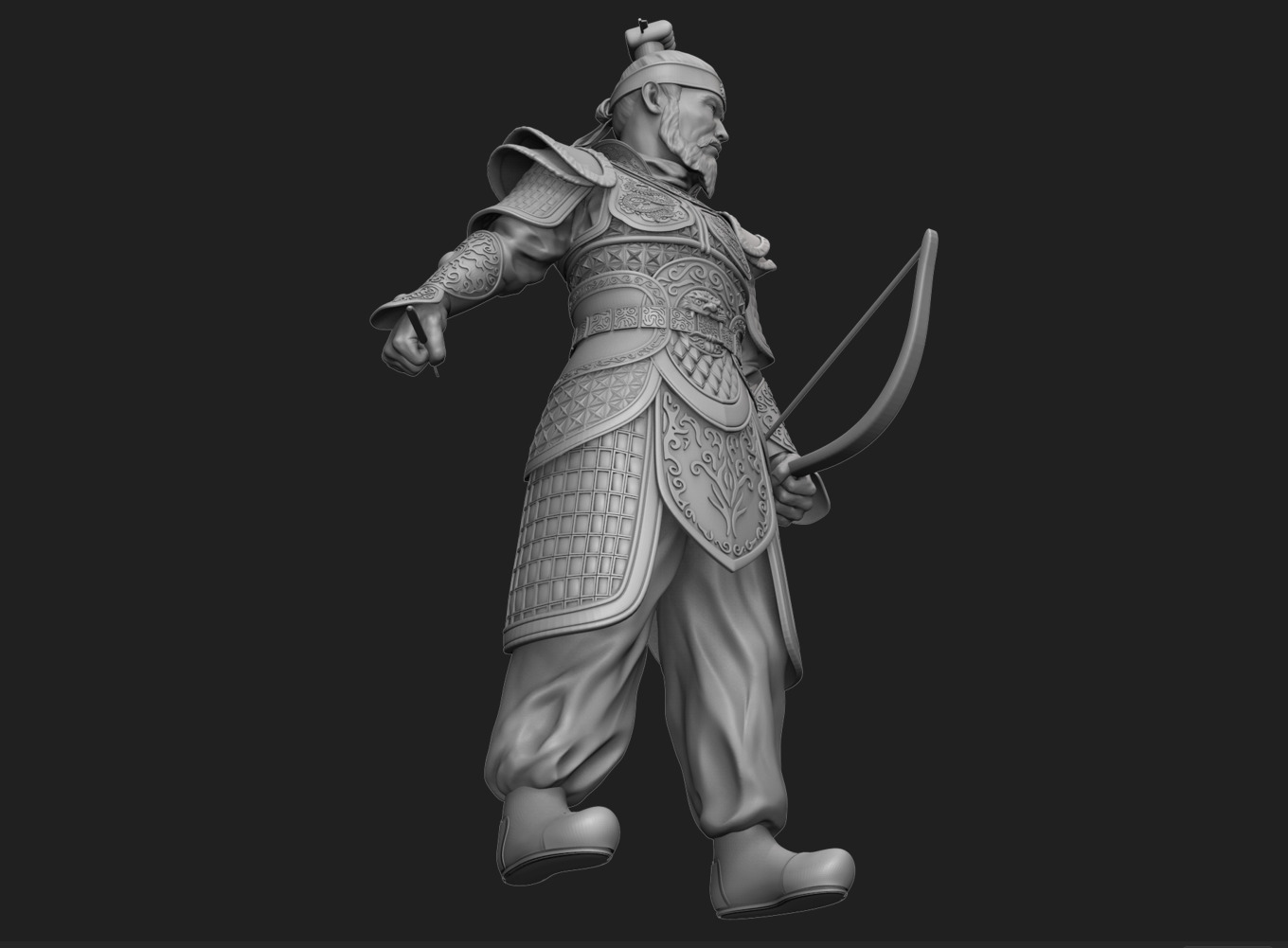 Jang Bo go        an ancient Korean sea merchant and general 3D print model_8