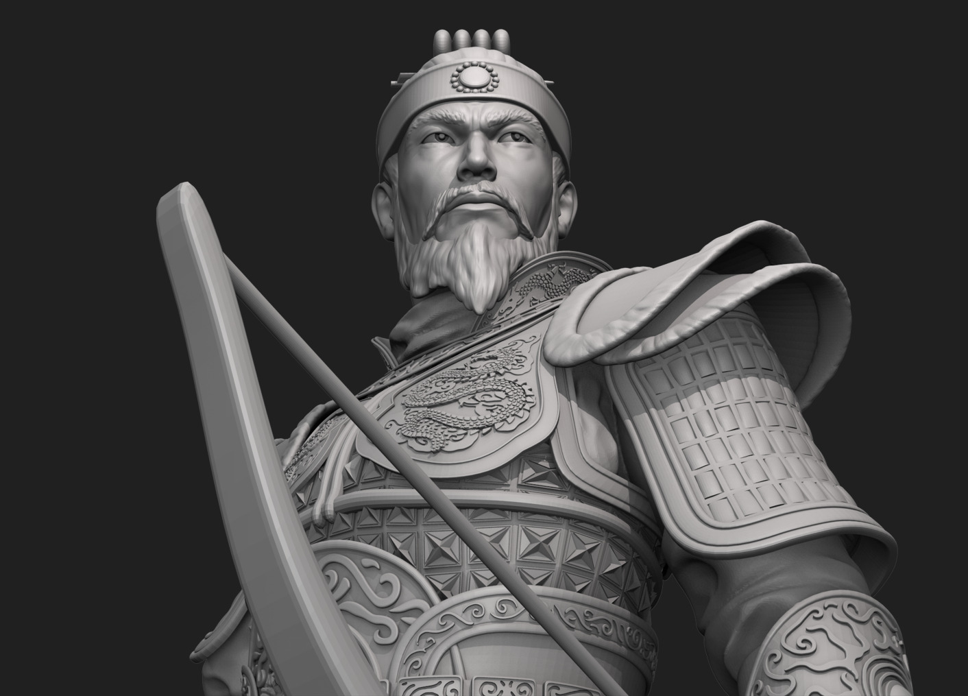 Jang Bo go        an ancient Korean sea merchant and general 3D print model_21