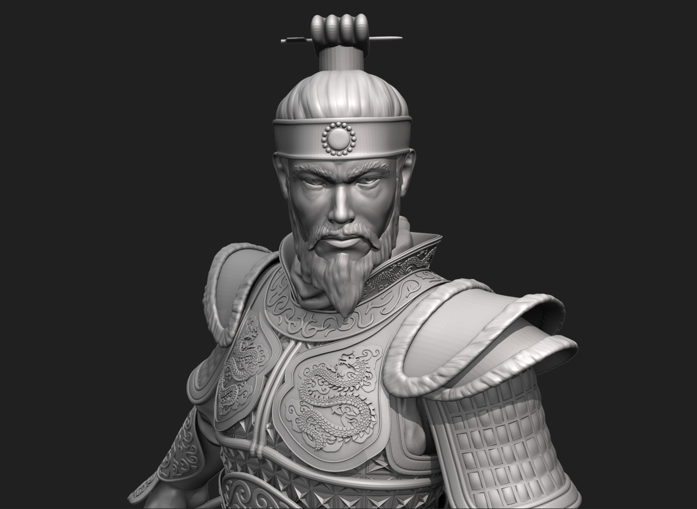 Jang Bo go        an ancient Korean sea merchant and general 3D print model_22