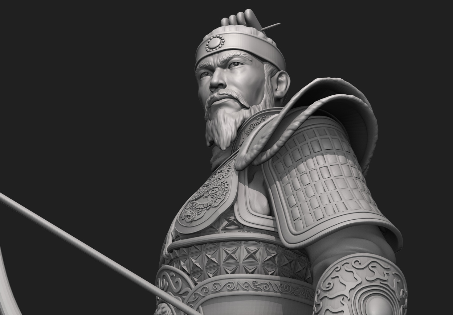 Jang Bo go        an ancient Korean sea merchant and general 3D print model_18