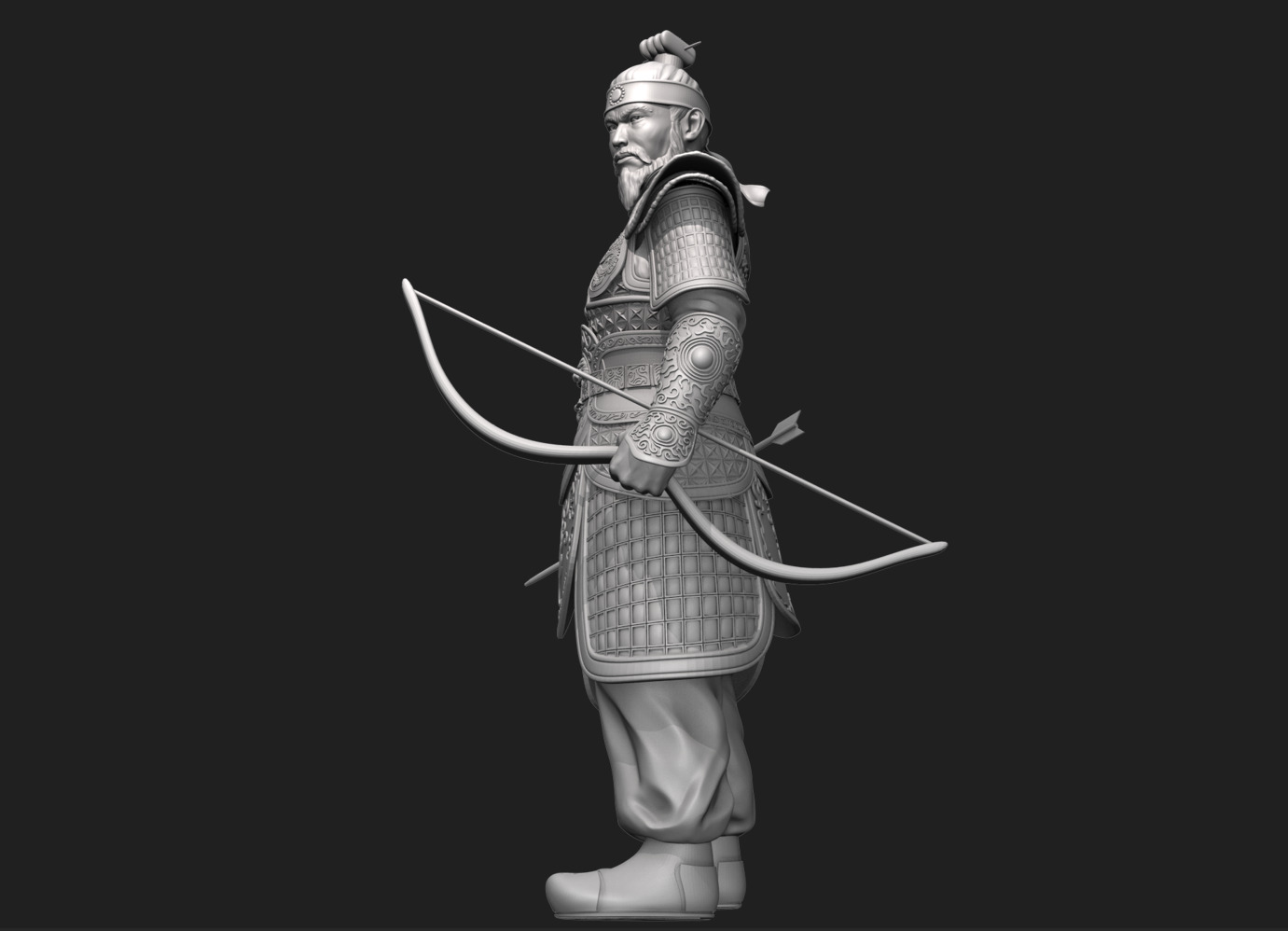 Jang Bo go        an ancient Korean sea merchant and general 3D print model_15