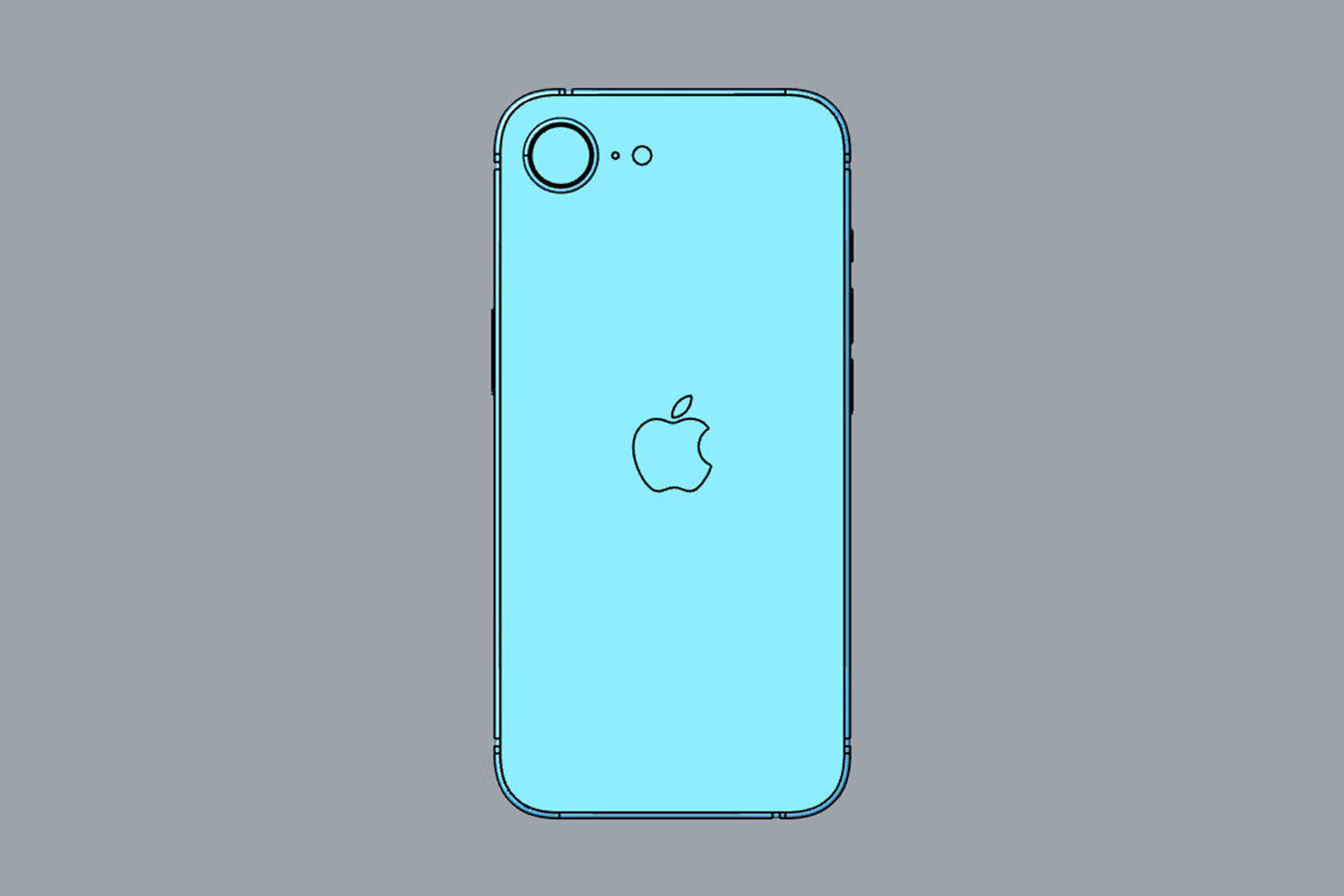 Apple iPhone 16e 3D model_20