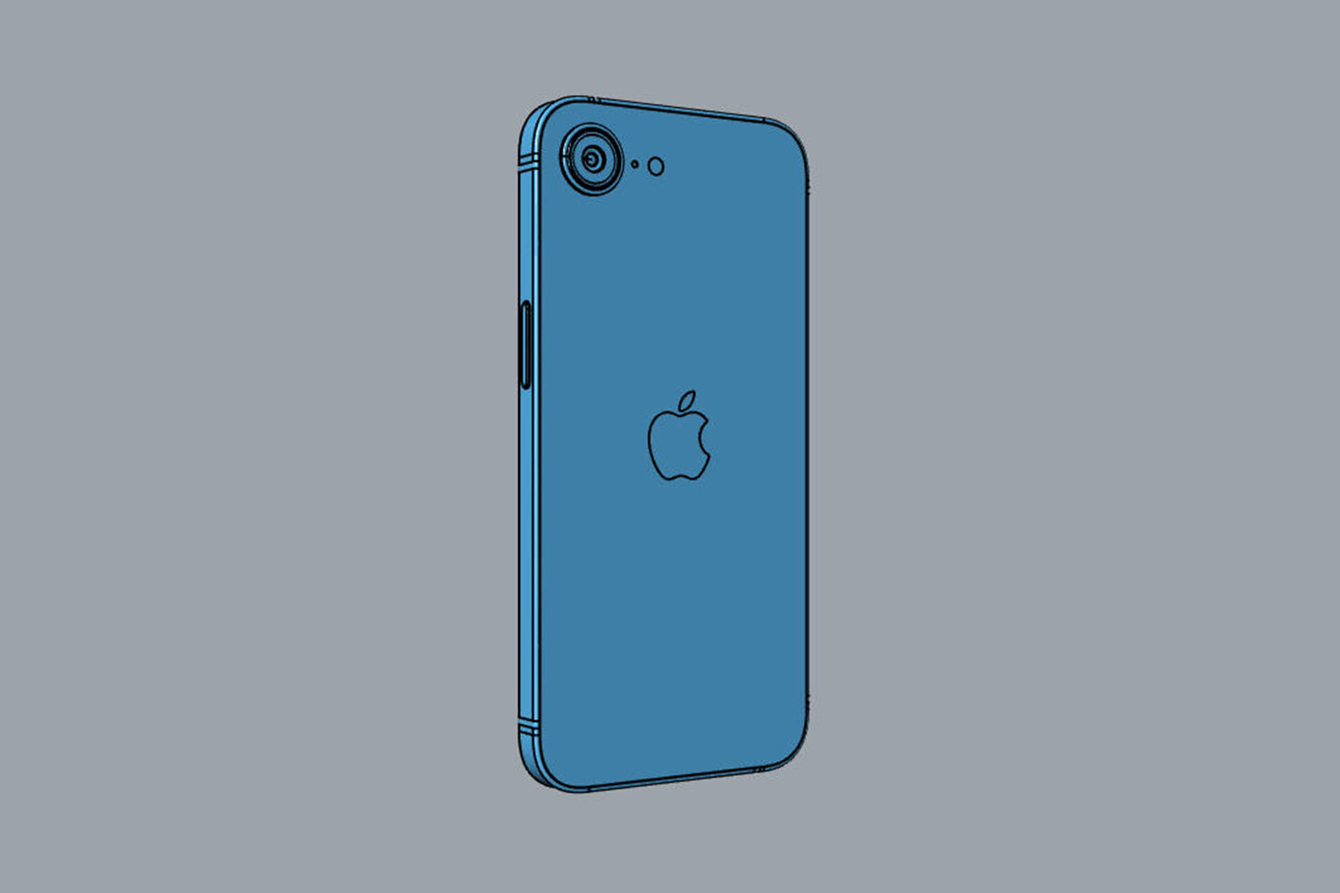 Apple iPhone 16e 3D model_22