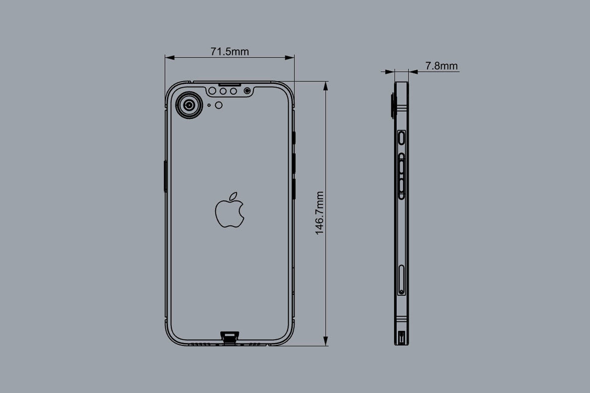 Apple iPhone 16e 3D model_19