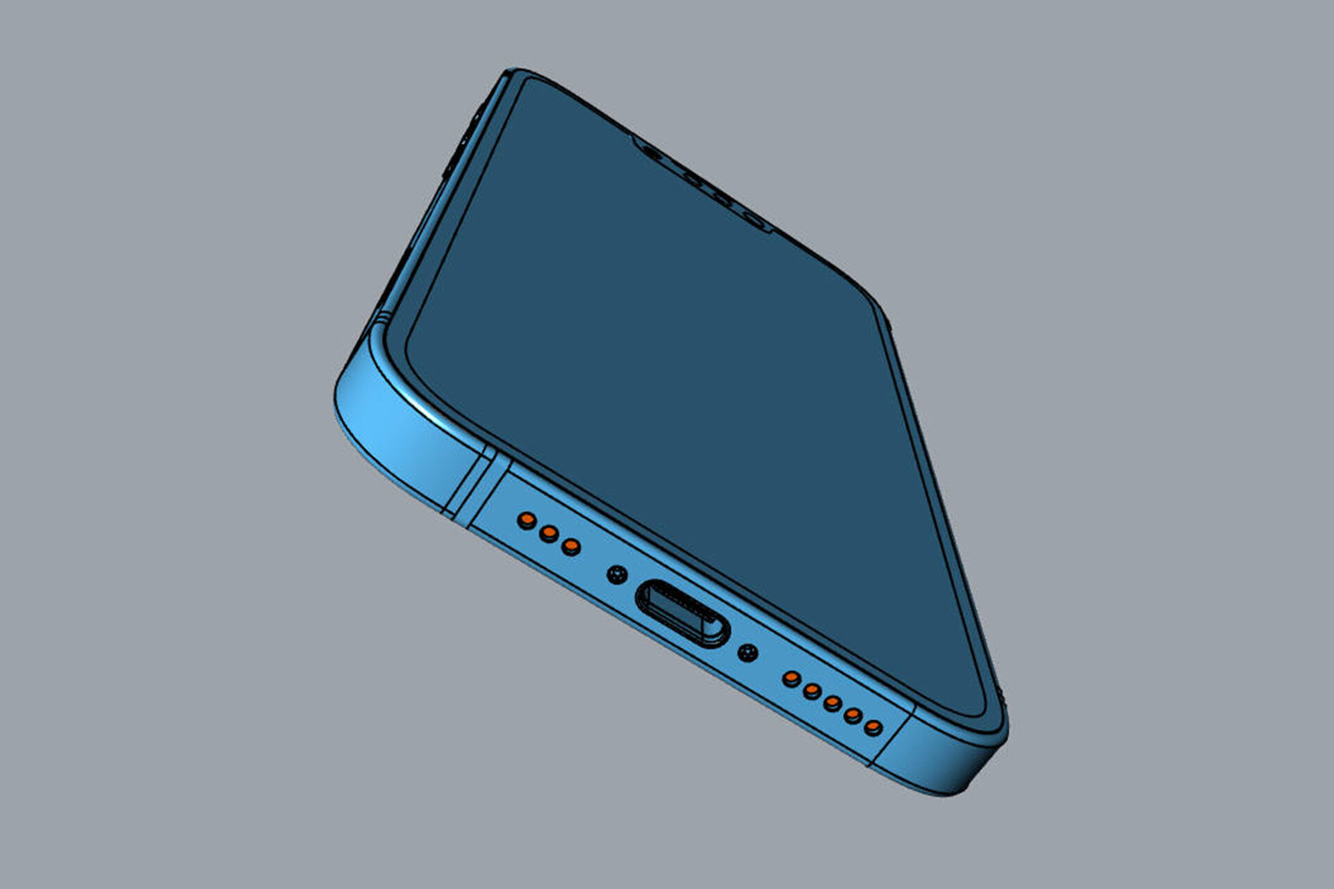 Apple iPhone 16e 3D model_25