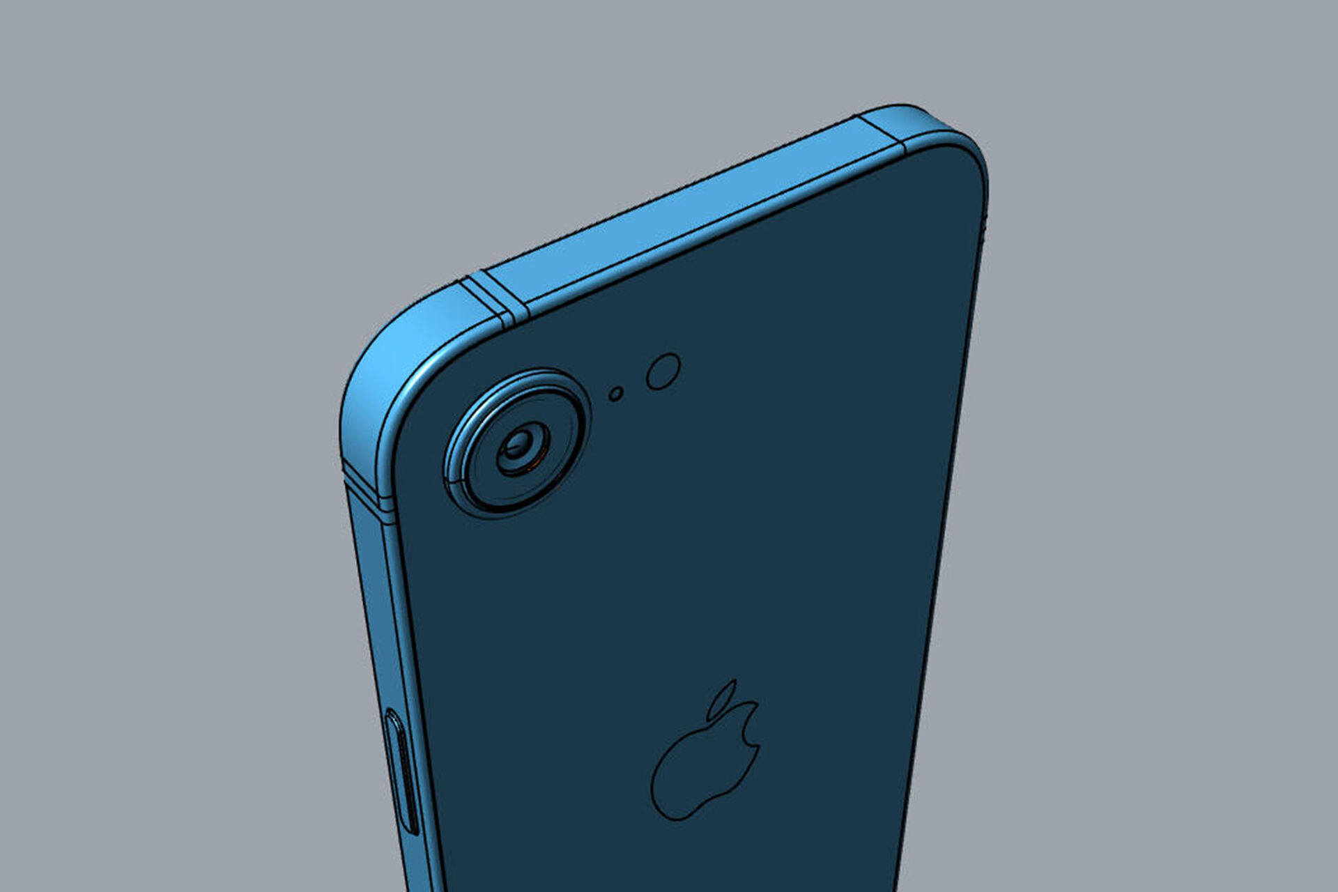 Apple iPhone 16e 3D model_24