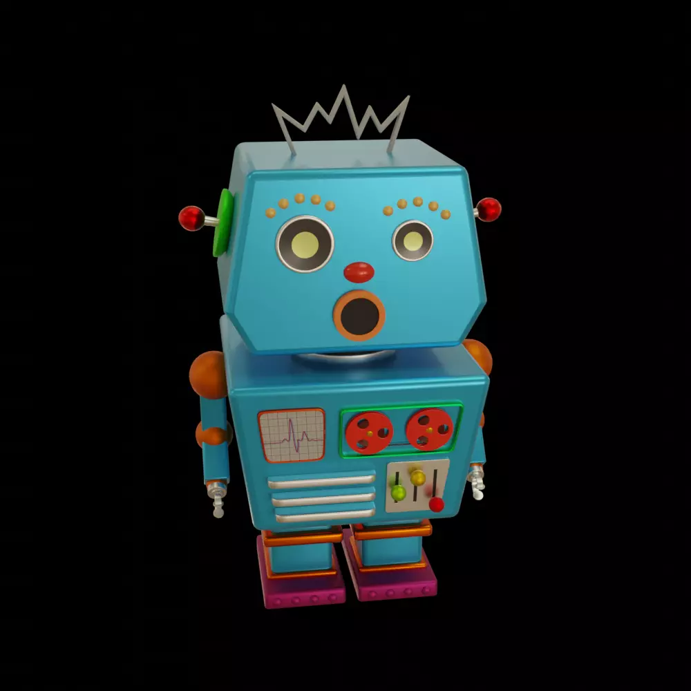 Toy Robot  3D model_0
