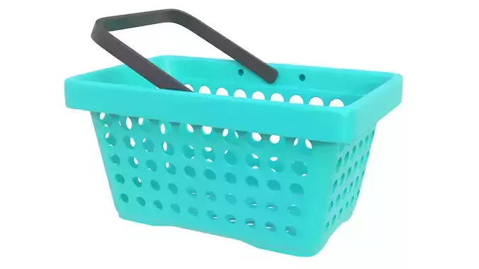 Shopping basket 16 3D model
