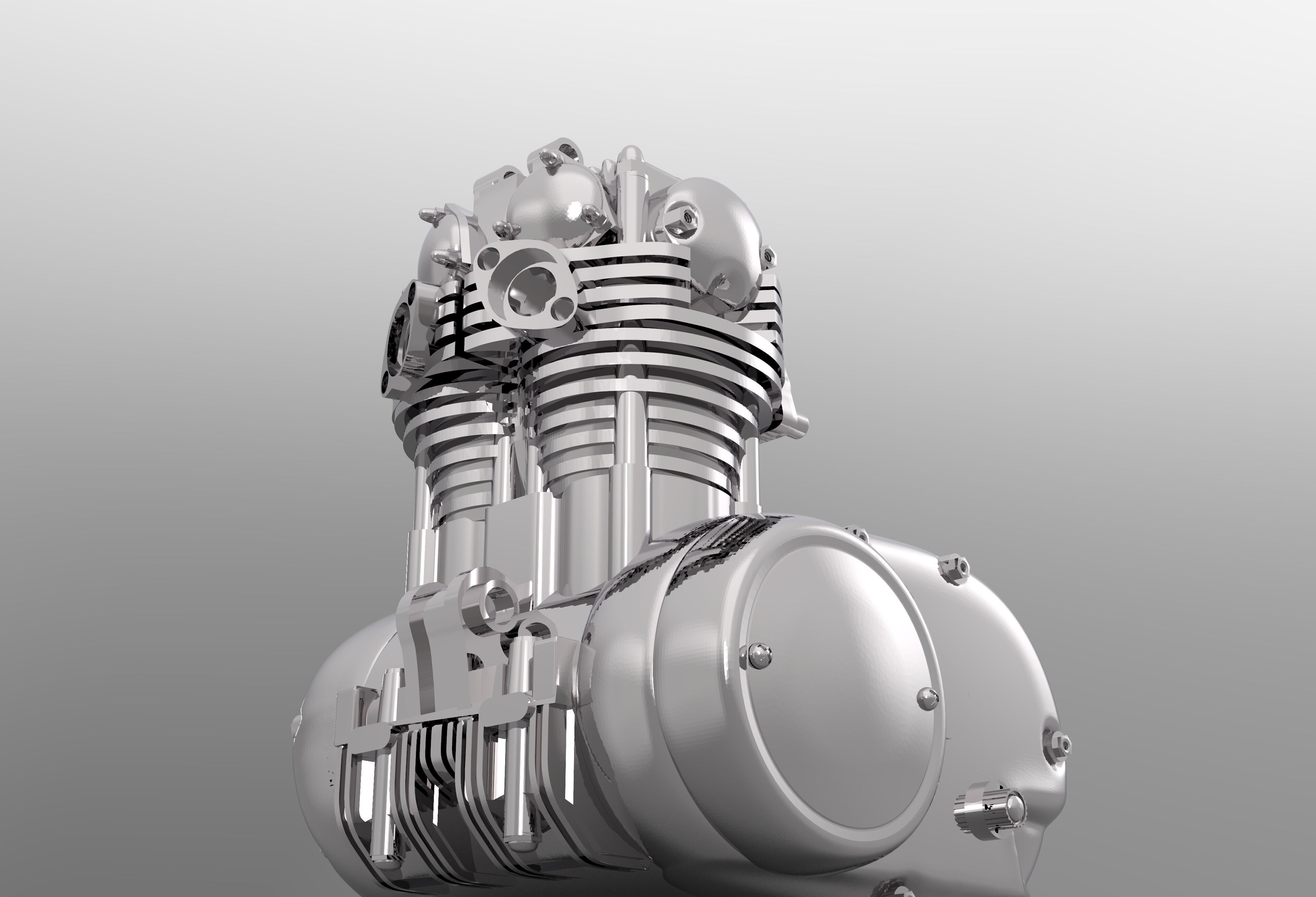 XS650 Engine 3D print model_3