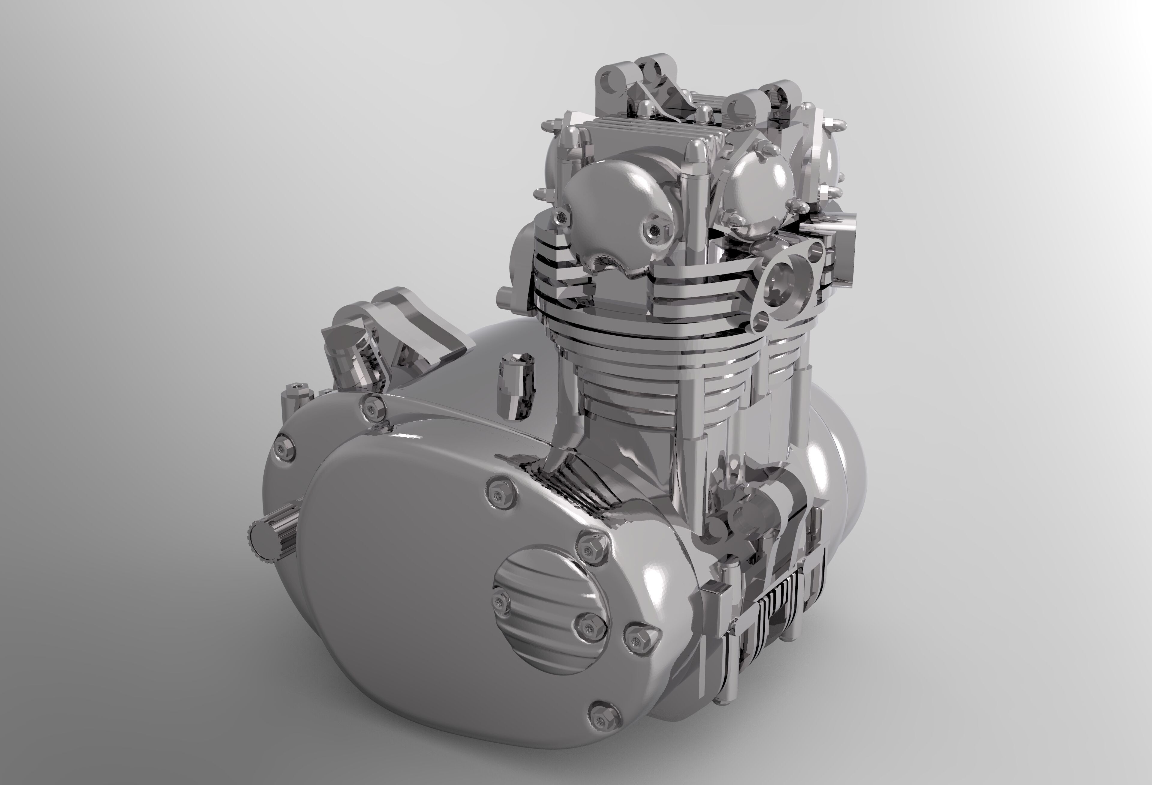 XS650 Engine 3D print model_5