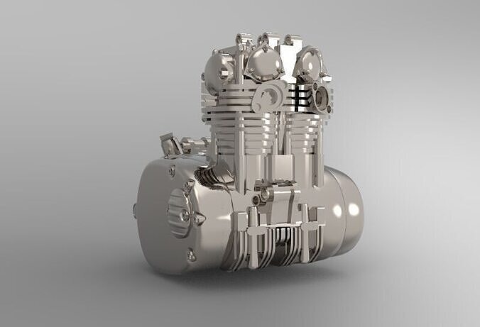 XS650 Engine 3D print model