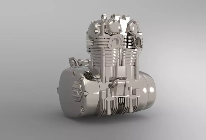 XS650 Engine 3D print model_0