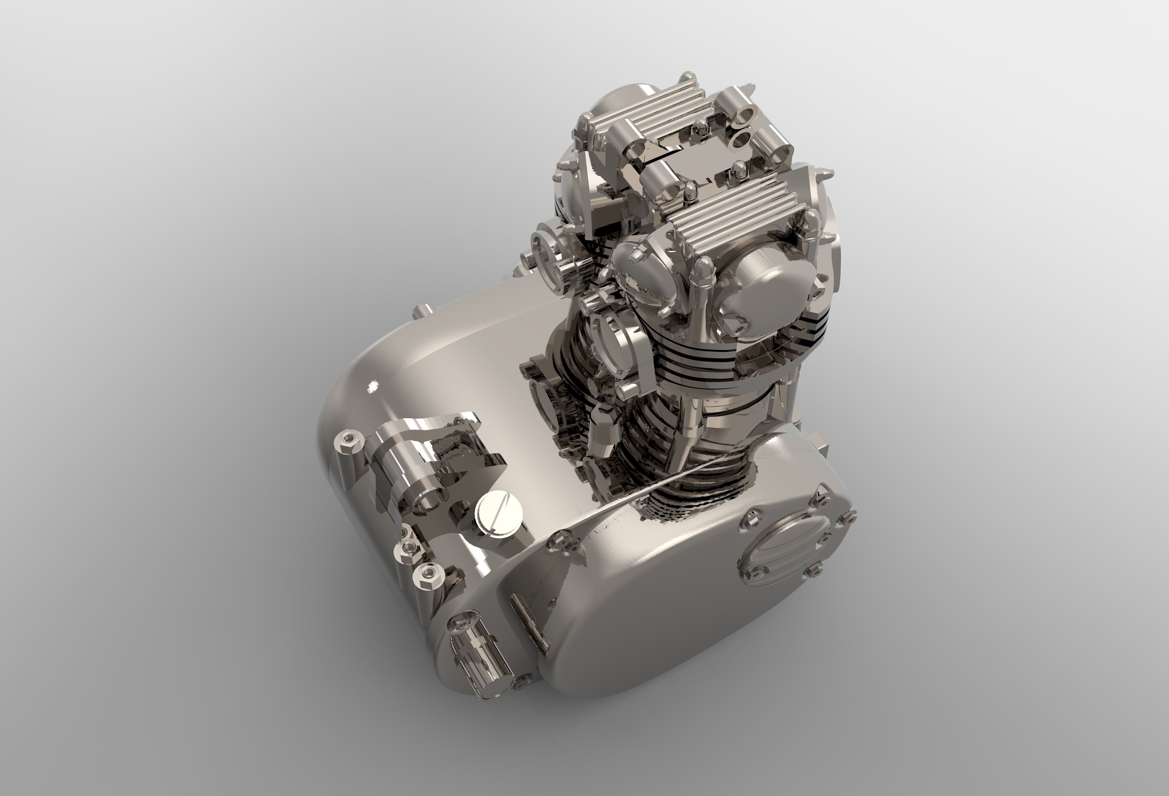 XS650 Engine 3D print model_4