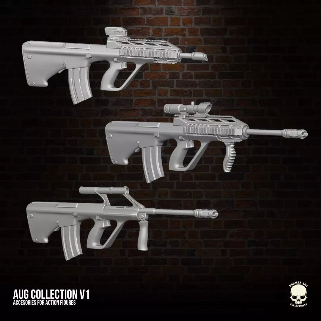 AUG Collection V1 3D printable files for Action Figures 3D print model_0