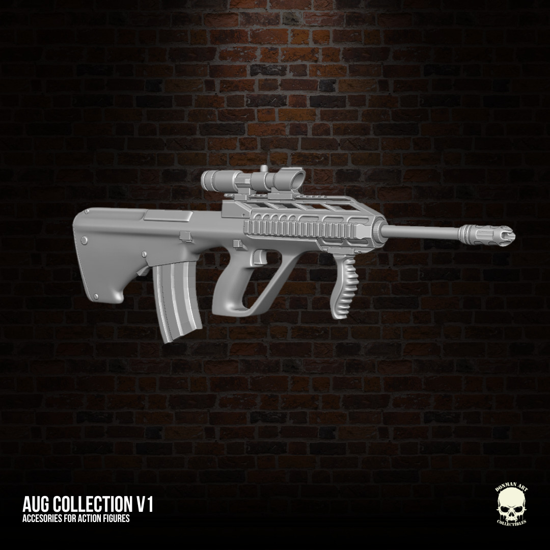 AUG Collection V1 3D printable files for Action Figures 3D print model_3