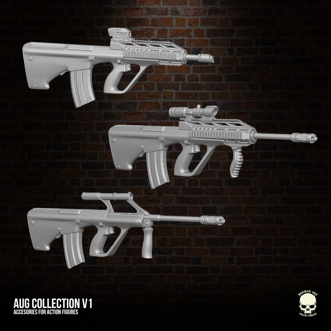 AUG Collection V1 3D printable files for Action Figures 3D print model_10