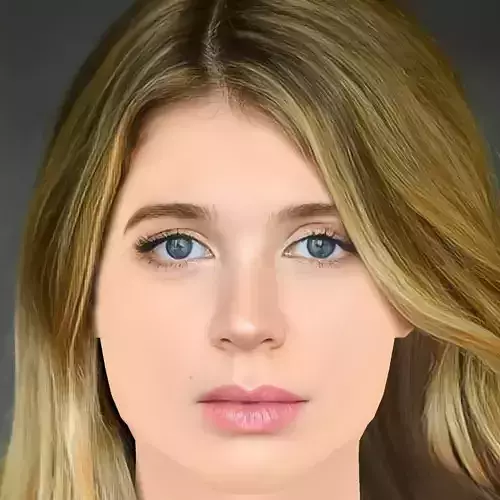 Sarah Fisher Head - No Hair - Low poly head for game