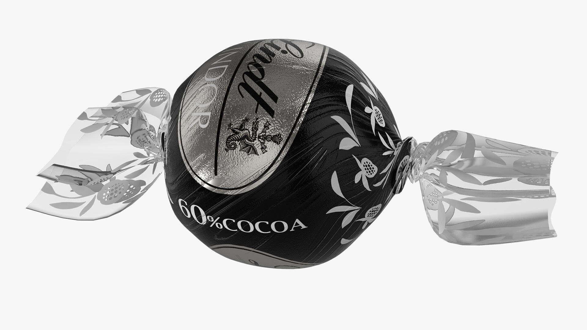Lindt LINDOR Extra Dark Chocolate 60 Percent cocoa 3D model_2
