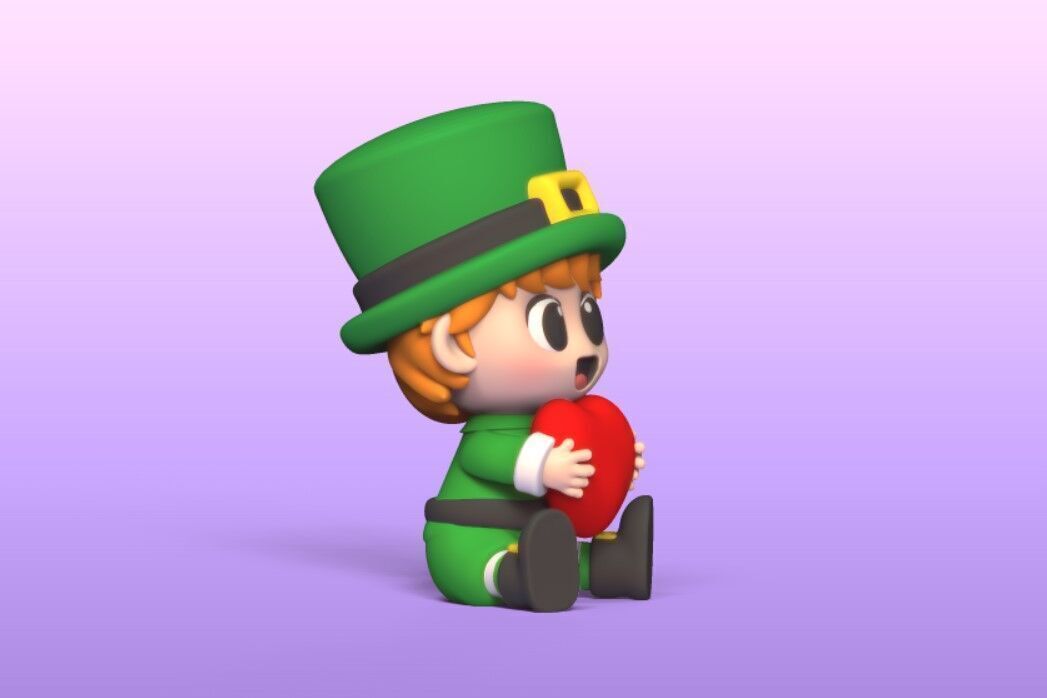 St Patrick Heart 3D print model_2