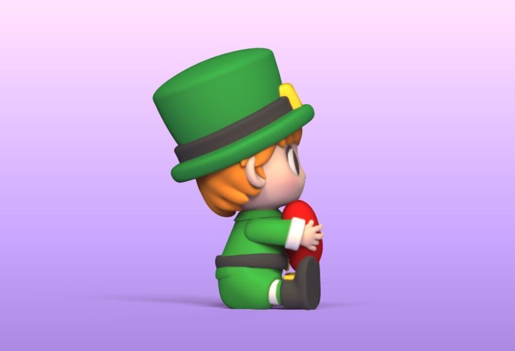 St Patrick Heart 3D print model_3