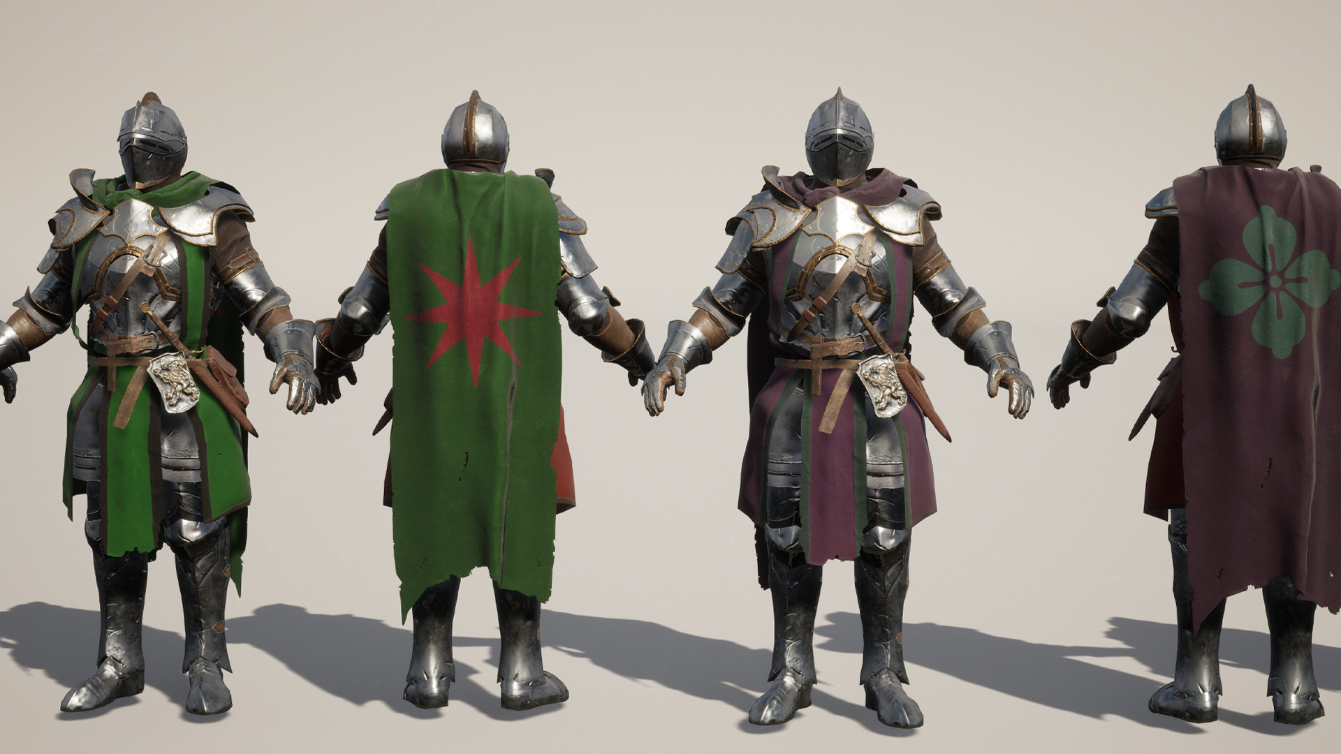 Knight Low-poly 3D model_5