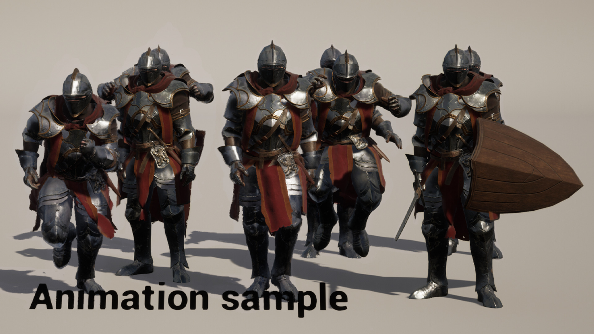 Knight Low-poly 3D model_9