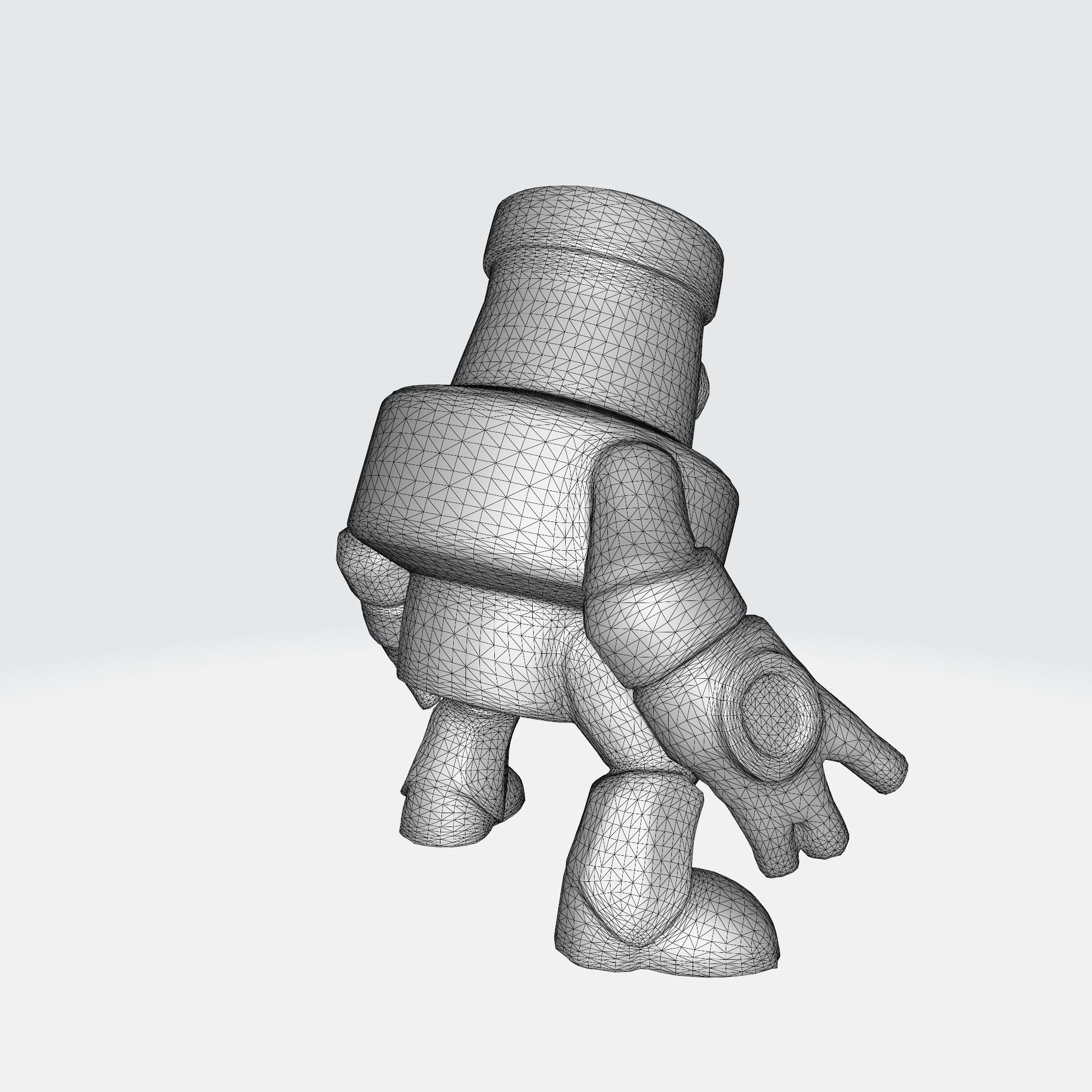 Robotic Sentinel - Camouflaged Surveillance 3D model_7