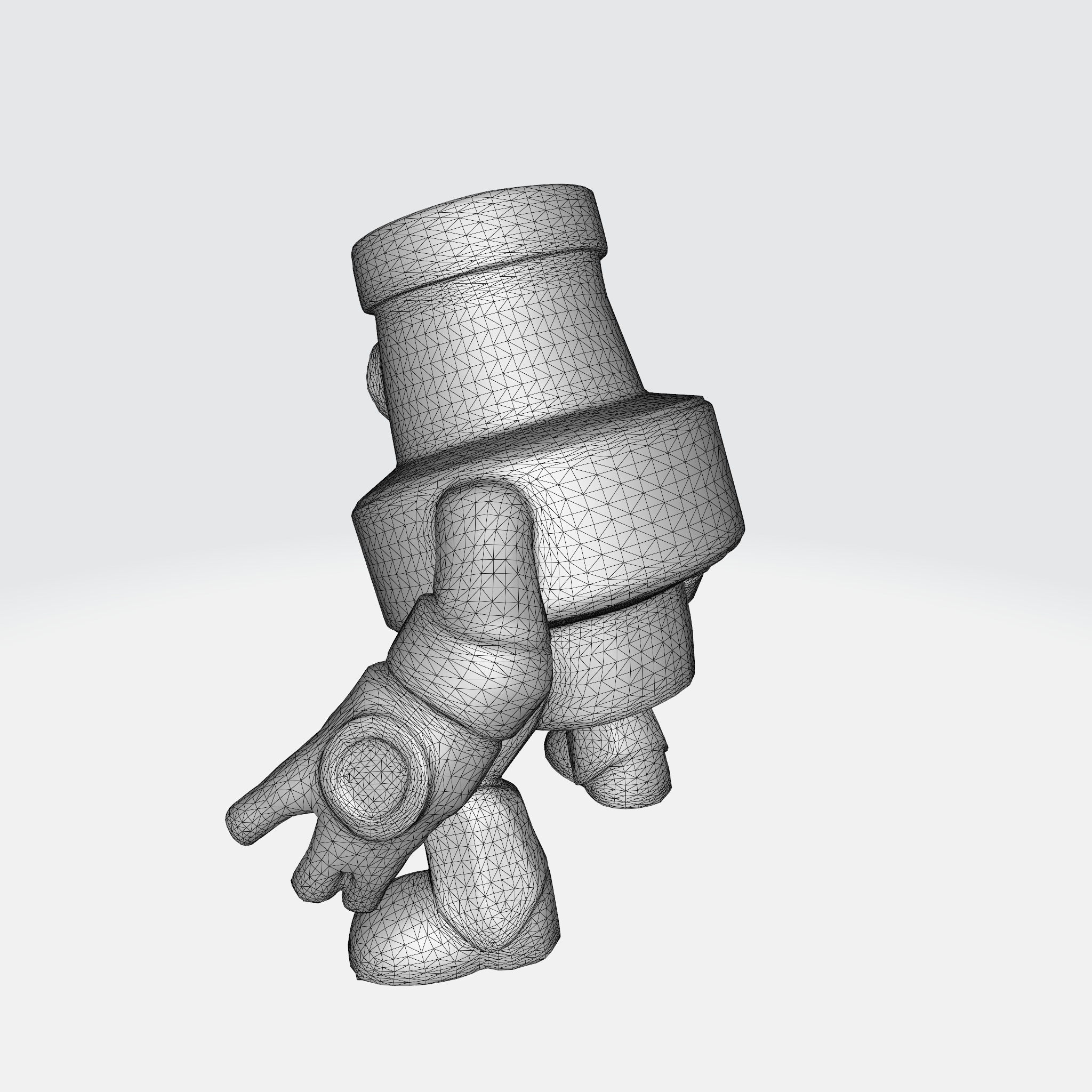 Robotic Sentinel - Camouflaged Surveillance 3D model_5